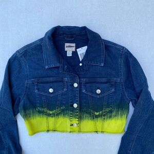New GUESS Women's Cropped Denim Jacket SZ S